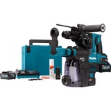 Makita 40 V Max Combihamer XGT HR004GM202 boorhamer Blauw/zwart, Mbox, oplader en 2 accu's (4,0 Ah) inbegrepen, met stofafzuiging