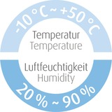 Medisana HG 100 Digitale thermo-hygrometer tafelklok Wit