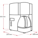 Melitta Koffiezetapparaat Optima Timer koffiefiltermachine Zwart/roestvrij staal