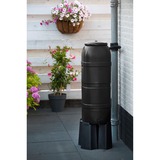 Nature Kunststof Slimline regenton zwart Zwart, 100 liter