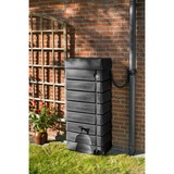 Nature Kunststof muurtank regenton Antraciet, 276 liter