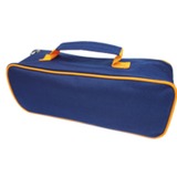 Peggy Peg Lederen draagtas blauw/oranje