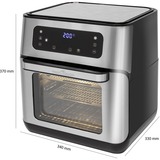 ProfiCook PC-FR 1200 H heteluchtfriteuse Roestvrij staal/zwart, 11 Liter