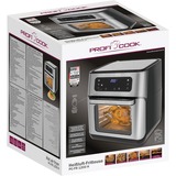 ProfiCook PC-FR 1200 H heteluchtfriteuse Roestvrij staal/zwart, 11 Liter