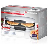 Rommelsbacher WA 1200 Family  wafelijzer Zilver/zwart