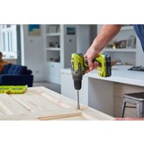 Ryobi Accu-Boormachine R18DD3-215S, 18 V schroeftol Groen/zwart, 2x Li-Ion batterij 1,5Ah