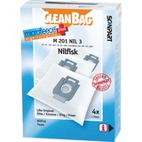 Scanpart CleanBag Microfleece+ M201NIL3 stofzuigerzak 4 zakken + 1 filter