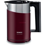 Siemens Waterkoker TW86104P Donkerrood/roestvrij staal, 1,5 Liter