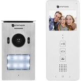 Smartwares Video intercom systeem voor 1 appartement 2-draads met 2-weg audiocommunicatie deurintercom Wit, DIC-22112