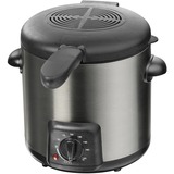 Steba Minifriteuse fondueset DF 90 frituurpan Zilver/zwart, 0,9 Liter