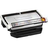 Tefal OptiGrill+ XL GC724D contactgrill Geborsteld rvs/zwart