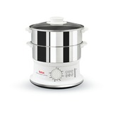 Tefal VC1451 stoomkoker Roestvrij staal/wit