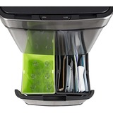 Trebs Comfortliving Sensor afvalcontainer 99347 vuilnisemmer Roestvrij staal/zwart, 65 liter