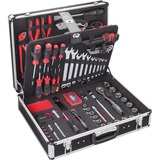 VIGOR Vig Werkzeugsortiment im Koffer V2400 gereedschapsset Zwart/rood