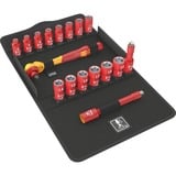 Wera 8100 SB VDE 1 Zyklop ratelset gereedschapsset Rood/geel, 17-delig, geïsoleerd, voorzien van omschakelpal, 3/8" aandrijving, metrisch