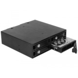 DeLOCK 5.25″ Mobile Rack for 4 x 2.5″ SATA / SAS HDD / SSD 12 Gb/s wisselframe Zwart, Hot Swap