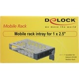 DeLOCK Mobiele rack intray voor 1x 2.5" SATA / SAS HDD / SSD wisselframe tray Grijs