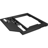 ICY BOX IB-AC649 inbouwframe Zwart, Adapter voor 2,5" HDD/SSD in laptop DVD bay