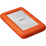 LaCie Rugged Mini, 2 TB externe harde schijf Zilver/oranje, USB 3.0
