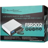SilverStone SST-FSR202 inbouwframe Zwart