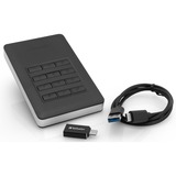 Verbatim Store 'n' Go met toetsbediening, 1 TB externe harde schijf Zwart/zilver, USB 3.1 Gen 1 / USB C