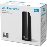 WD Elements Desktop, 12 TB externe harde schijf Zwart, WDBWLG0120HBK-EESN, Micro-USB-B 3.2 (5 Gbit/s)