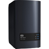 WD My Cloud EX2 Ultra, 8 TB nas Zwart, WDBVBZ0080JCH, USB 3.0