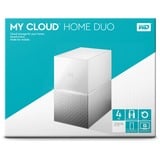 WD My Cloud Home Duo, 4 TB nas Wit, LAN, 2x USB 3.0
