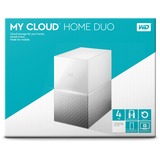 WD My Cloud Home Duo, 4 TB nas Wit, LAN, 2x USB 3.0