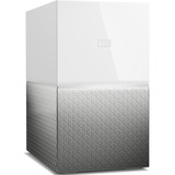 WD My Cloud Home Duo, 6 TB nas Wit, 2x USB-A 3.2 (5 Gbit/s), LAN