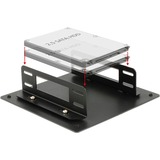 DeLOCK Inbouwframe 2x2,5" Zwart, 18213