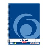 Herlitz Spiraalblok A4 collegeblok blauw, 80 vellen, Geljind