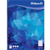 Pelikan Spiraalblok gelinieerd A4 collegeblok blauw, 80 vel