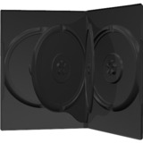MediaRange 4 DVD-Box black sleeve Zwart, 50 stuks, Bulk