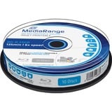 MediaRange BD-R 25 GB blu-ray media 6x, 10 stuks, bedrukbaar, Retail