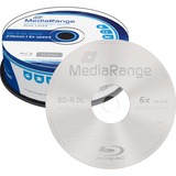 MediaRange BD-R Dual Layer 50 GB, Cake 25 blu-ray media 6x speed