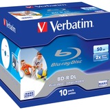 Verbatim BD-R 50 GB blu-ray media 6x, 10 stuks, Bedrukbaar, Retail