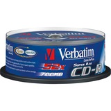 Verbatim CD-R 700 MB blanco cd's 52x, 25 stuks, Cake box