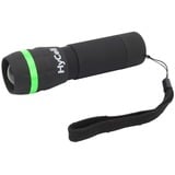 HyCell Zoom-Flashlight 1W-LED zaklamp Zwart/groen