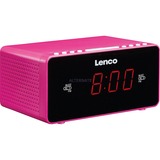 Lenco CR-510 Klokradio radiowekker Pink, FM, 2x Alarm