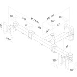 Neomounts FPMA-W960D flatscreen wandsteun bevestiging Zwart
