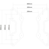 Neomounts Verloopplaat FPMA-VESA440 adapter Zwart