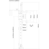 Neomounts by Newstar FPMA-CH100BLACK flatscreen bureausteun bevestiging Zwart