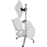 Neomounts by Newstar FPMA-MOBILE1800 mobiele werkplek bevestiging Zilver, Retail