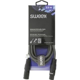 Sweex Stereokabel XLR 3-Pins Male - XLR 3-Pins Female, 3.0 m Zwart