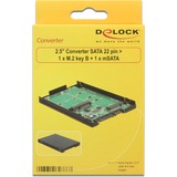 DeLOCK 2.5″ Converter SATA 22 pin > 1 x M.2 key B + 1 x mSATA - 9.5 mm 