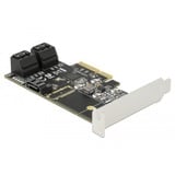 DeLOCK 5-poorts SATA PCIe x4-kaart adapter incl. Low Profile bracket