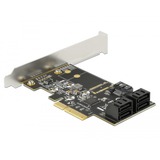 DeLOCK 5-poorts SATA PCIe x4-kaart adapter incl. Low Profile bracket
