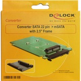 DeLOCK Converter SATA 22Pin -> mSATA 2,5" inbouwframe 