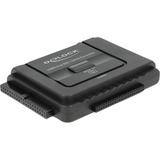 DeLOCK Converter USB 3.0 > SATA 6 Gb/s / IDE 40 pin / IDE 44 pin adapter Zwart, 61486